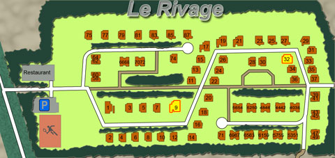 Plattegrond Park Le Rivage